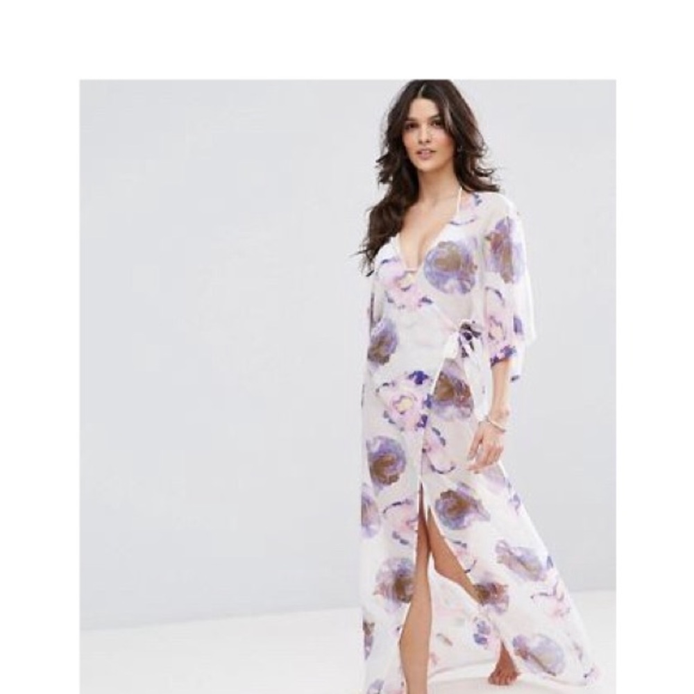 3/$30 ASOS front wrap maxi beach cover up
